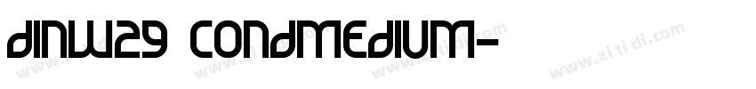 DINW29 CondMedium字体转换